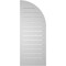 Ekena Millwork Quarter Round Top Left Surface Mount PVC Gable Vent w/ 2"W x 1-1/2"P Brickmould Frame, 16"W x 40"H GVPQL16X4002SF - alternate 5